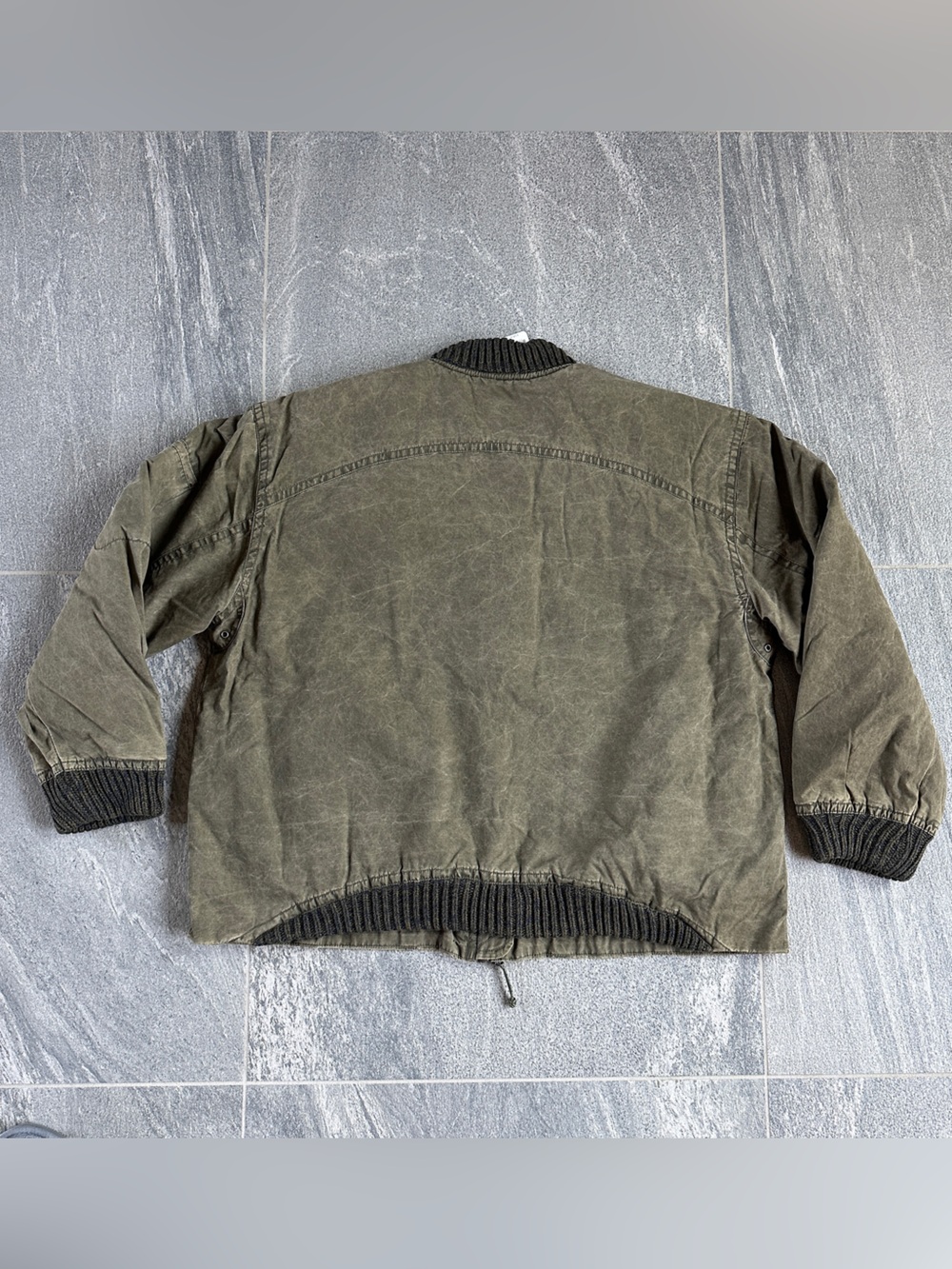 NWT Free People Women's XL Olive Jax Bomber Oversized Jacket Two‑Way Zip Pockets - Picture 7 of 14